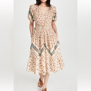 Ulla Johnson Josefina Ruched Dress size 4